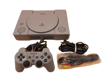 Sony PlayStation 1 Console PS1 With Controller and Cables Game Plays Backup NTSC / UC In Color 