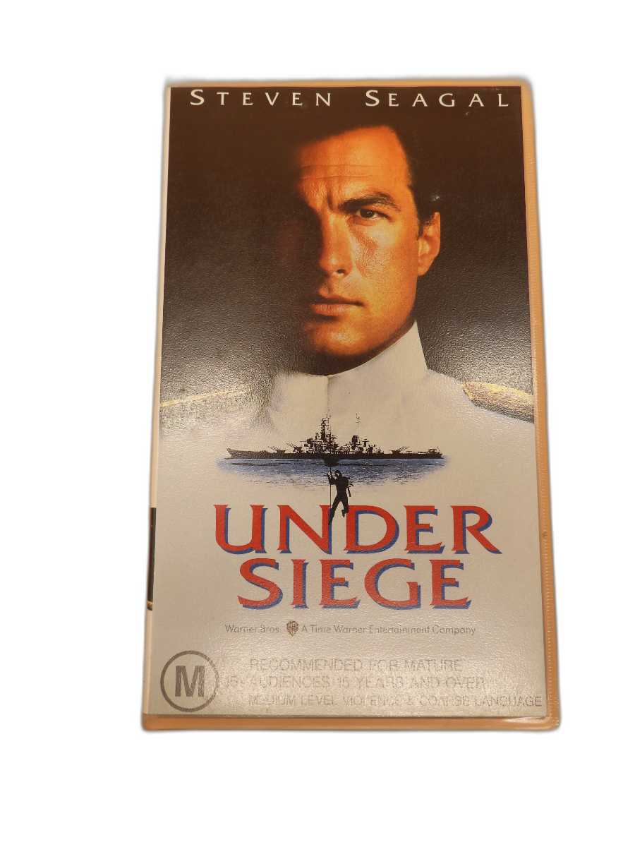 Under Siege Vhs Tape Steven Seagal Warner Bros