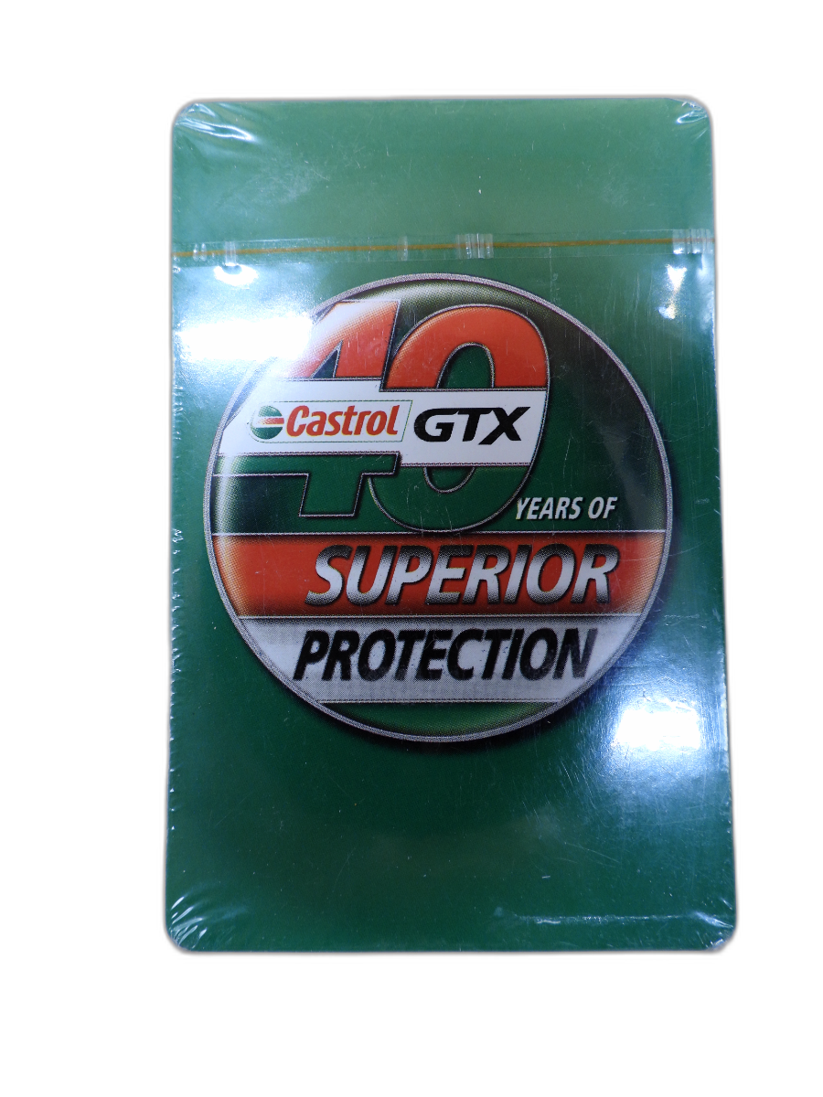 Castrol Gtx 40 Years Playing Cards