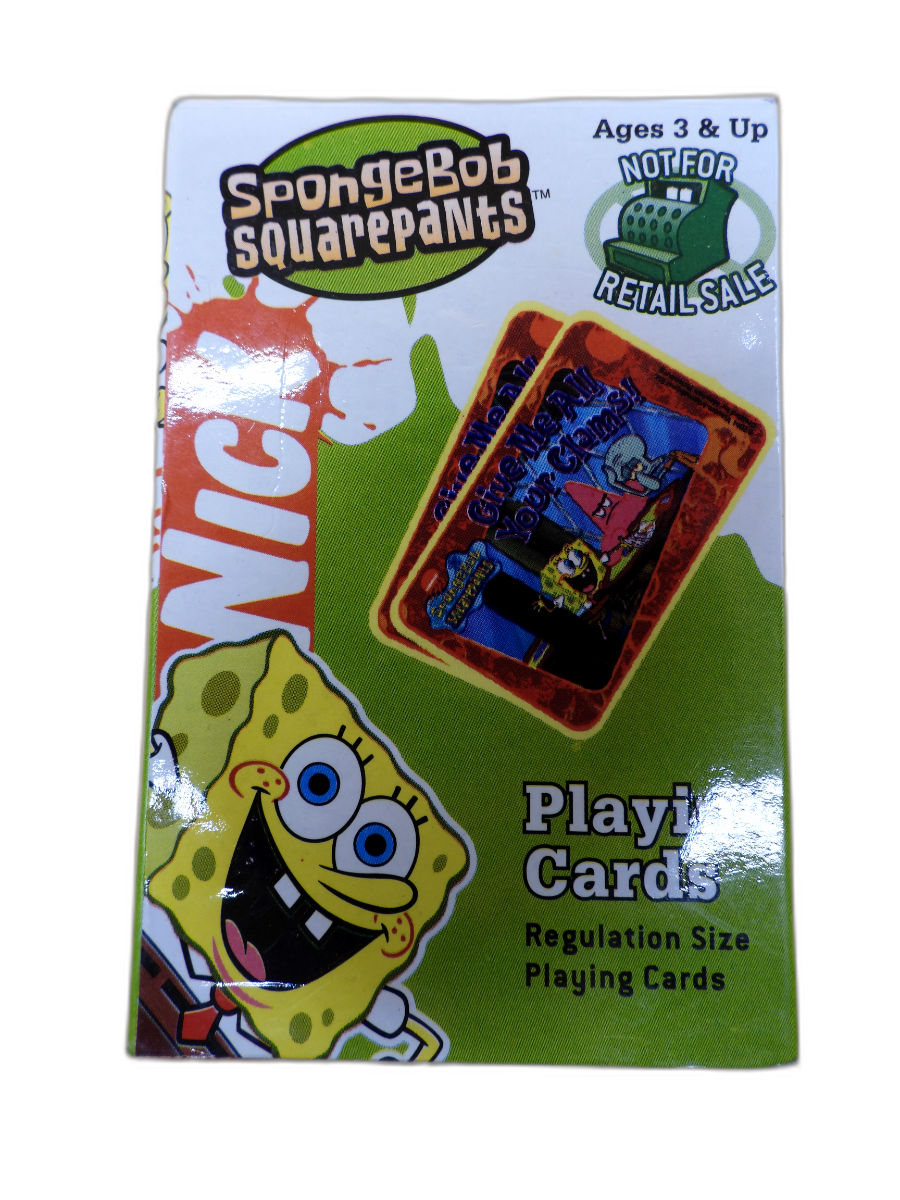 Spongebob Squarepants Give Me All Your Clams Playing Cards Nickelodeon
