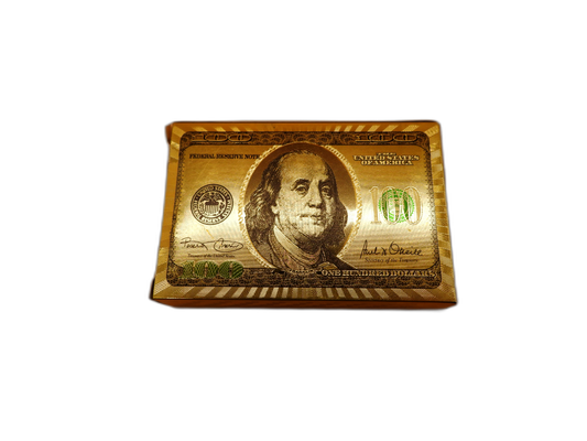 Gold Foil 100 Dollar Bill Playing Cards Deck