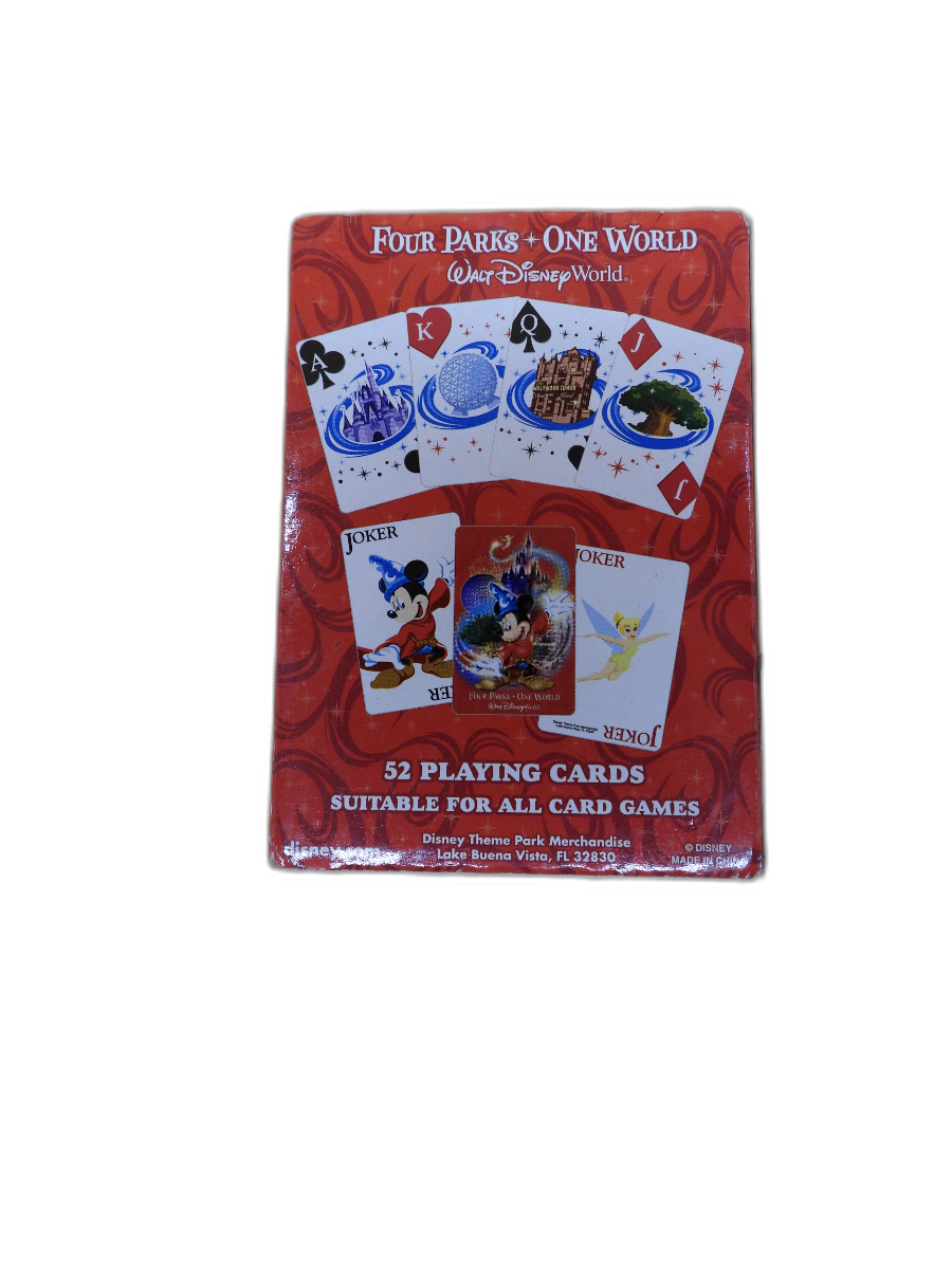 Walt Disney World Four Parks One World Mickey Mouse Playing Cards