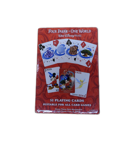 Walt Disney World Four Parks One World Mickey Mouse Playing Cards
