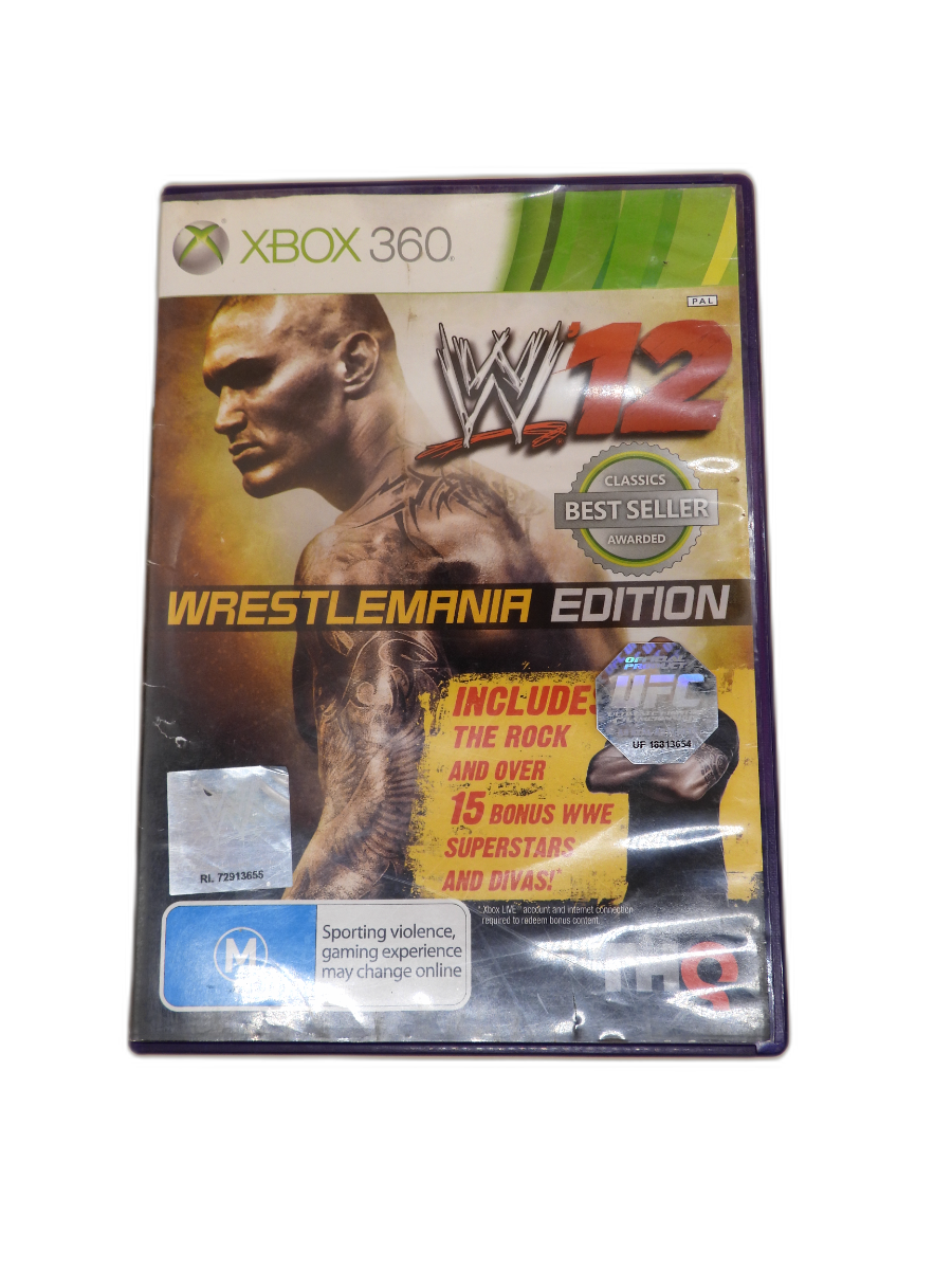Wwe 12 Wrestlemania Edition Xbox 360 Thq Game