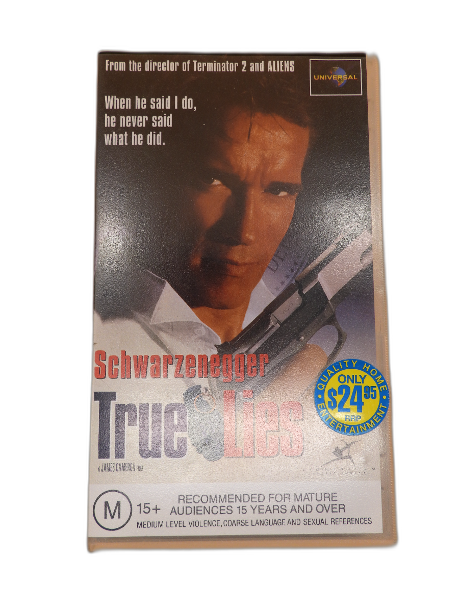 True Lies Vhs Tape Arnold Schwarzenegger 1994 Rainbow Products Ltd.