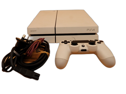 Sony PlayStation 4 Cuh 1202a White 500gb Console With Controller
