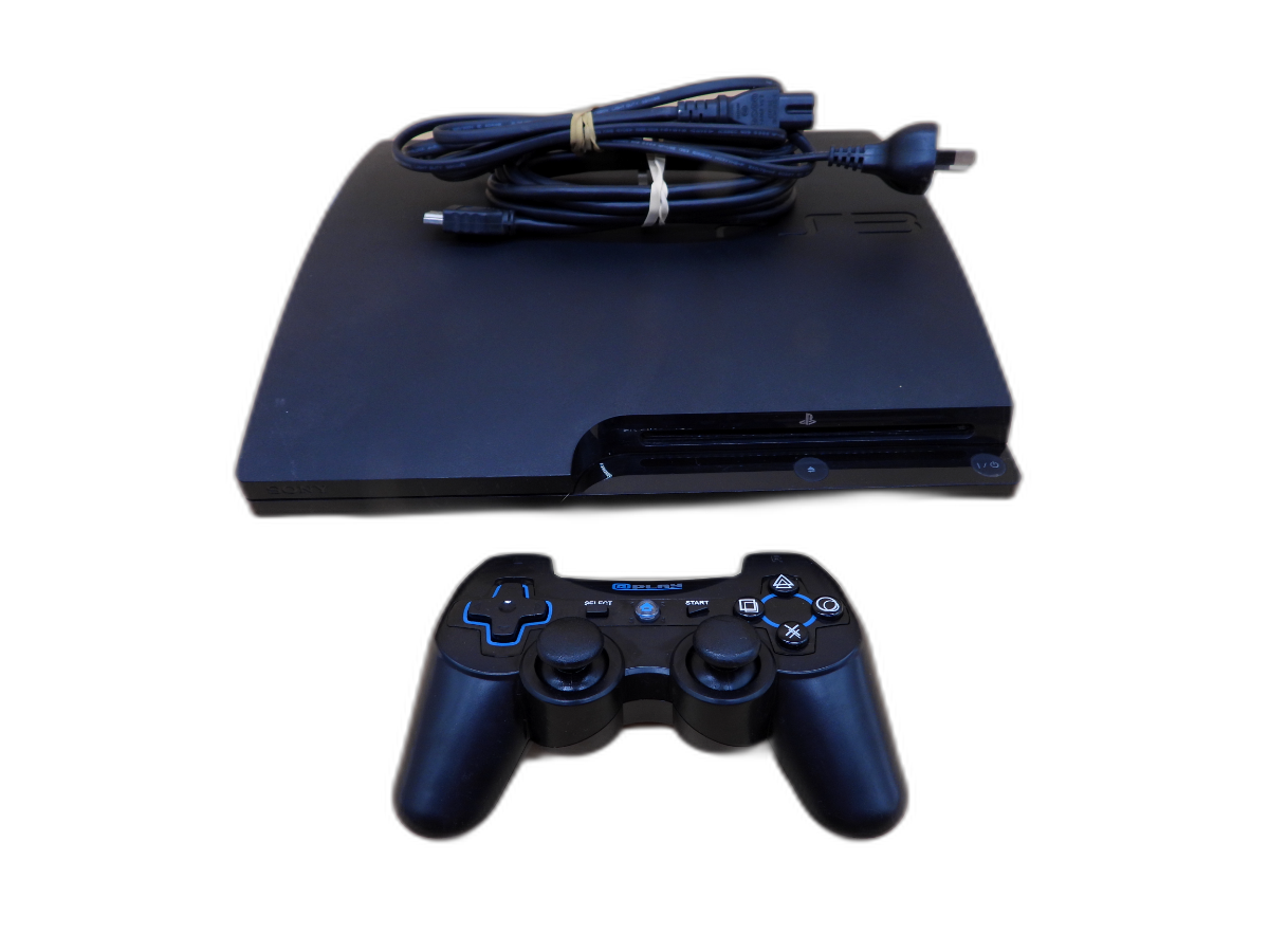 Sony PlayStation 3 Slim Console Cech 3002a 149gb With Controller Plays PS1 & PS3 Games 