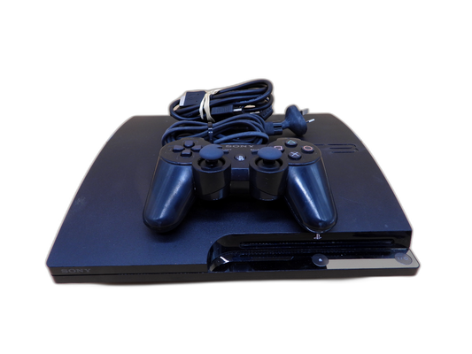 Sony PlayStation 3 Slim Cech 2502b 298gb Console With Controller Plays PS1 & PS3 Games 
