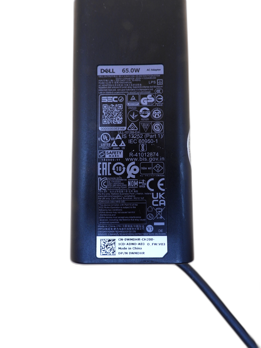 Dell 65w Usb C Laptop Charger Power Adapter