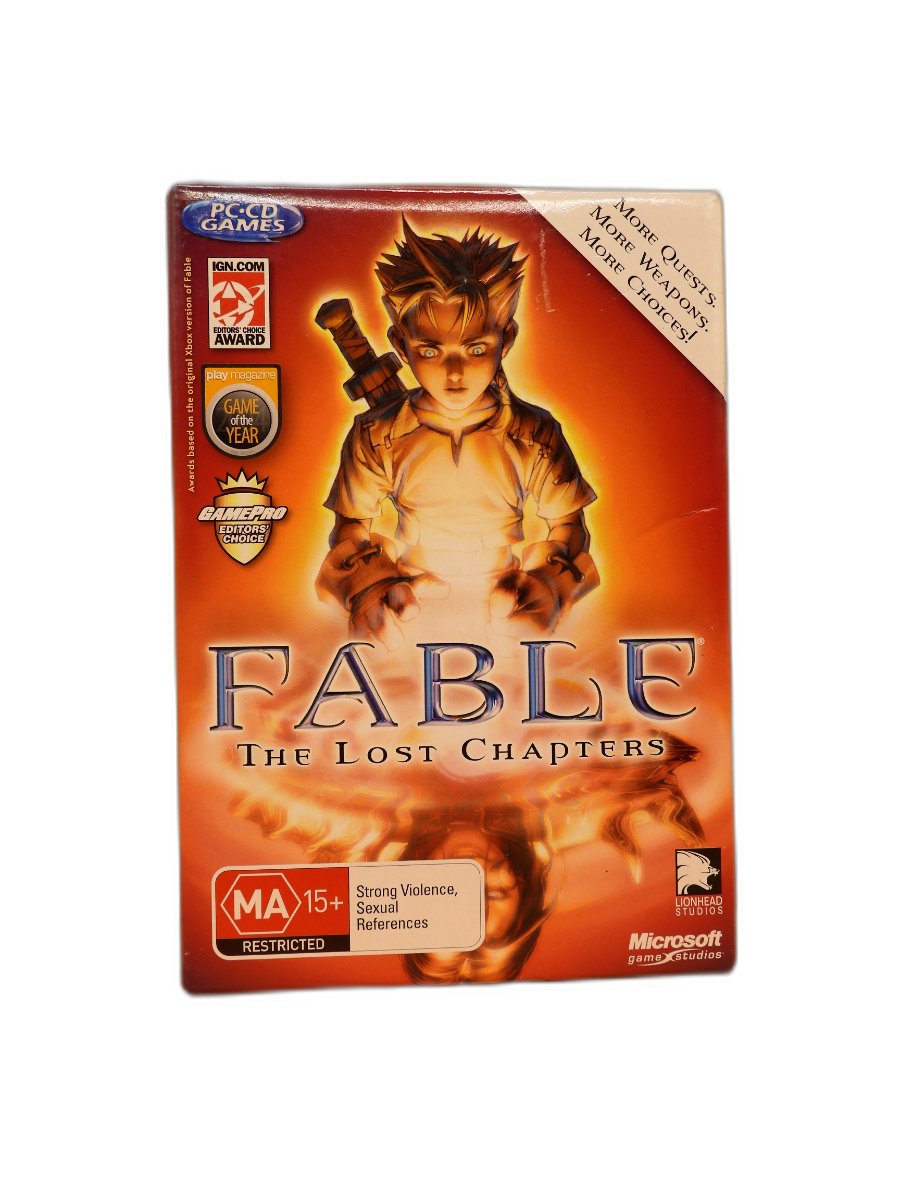 Fable the Lost Chapters Pc Rpg Microsoft Game Studios