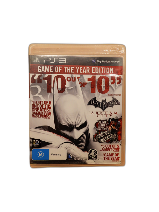 Batman Arkham City Game of the Year Edition PS3 Wb Games