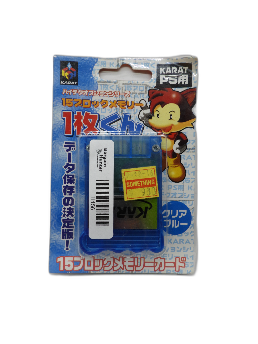Karat 15 Block Memory Card for Playstation PS1 Psone Game