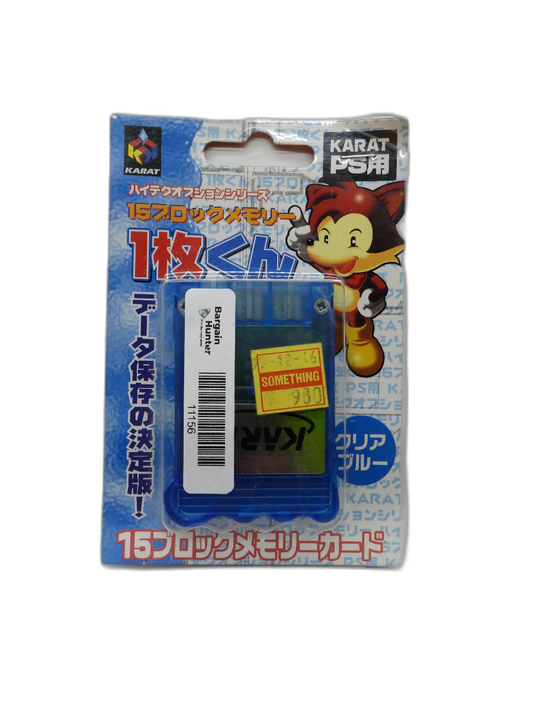 Karat 15 Block Memory Card for Playstation PS1 Psone Game