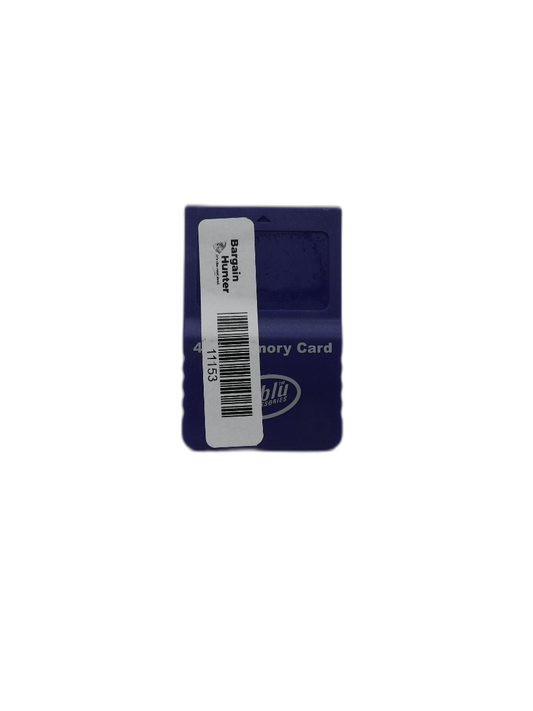Futblu 4mb Gamecube Memory Card Game