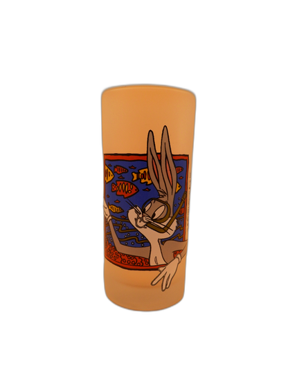 Looney Tunes Bugs Bunny Frosted Glass Tumbler