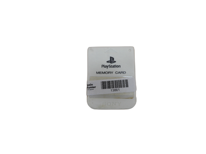 Sony PS1 1mb White Memory Card PlayStation Game