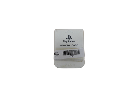 Sony PS1 1mb White Memory Card PlayStation Game