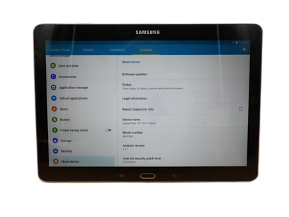 Samsung Galaxy Note 10.1 2014 Edition Sm P600 16gb Tablet scratches to screen 