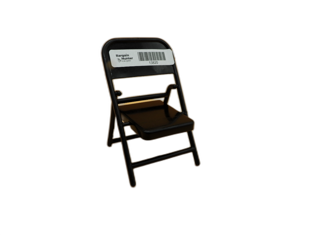 Wwf / Wwe Miniature Black Folding Chair