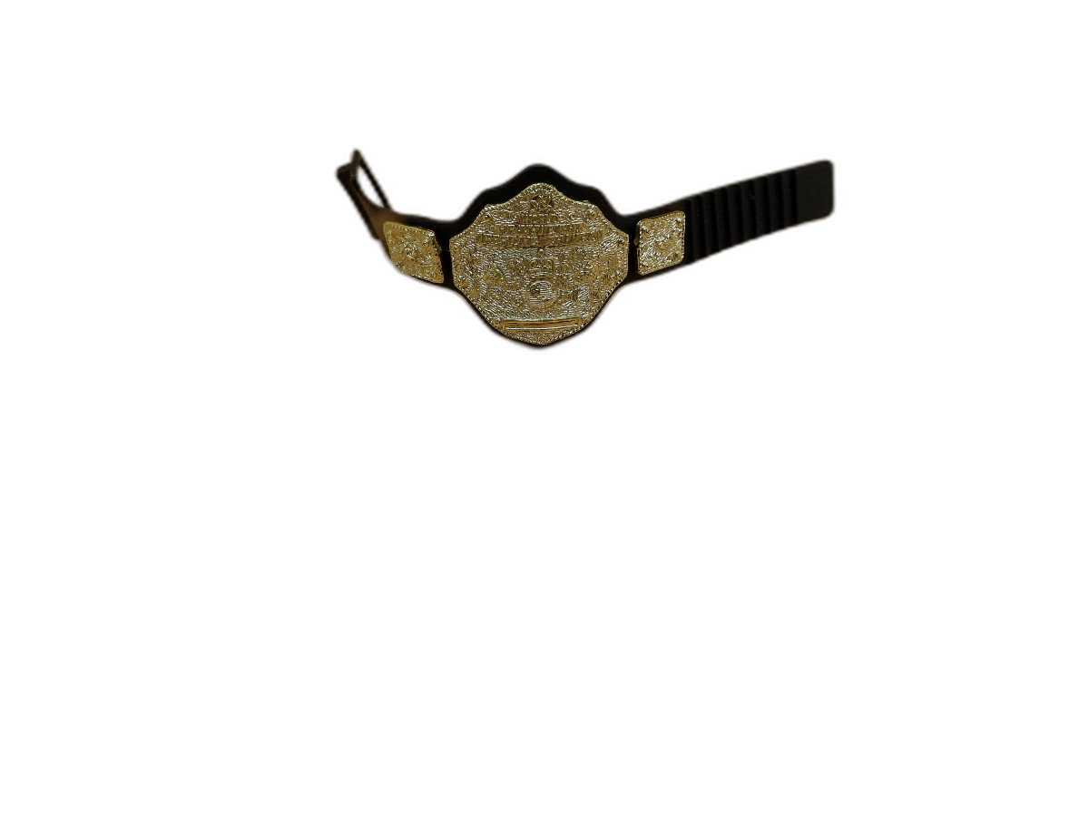 WWF / WWE Wrestling Heavy Weight Miniature Championship Belt Toy Accessory