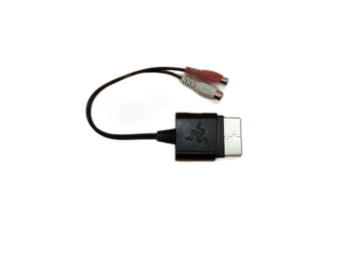 Genuine Razer Analog RCA Audio Adapter for Xbox 360 - Tested, and working.