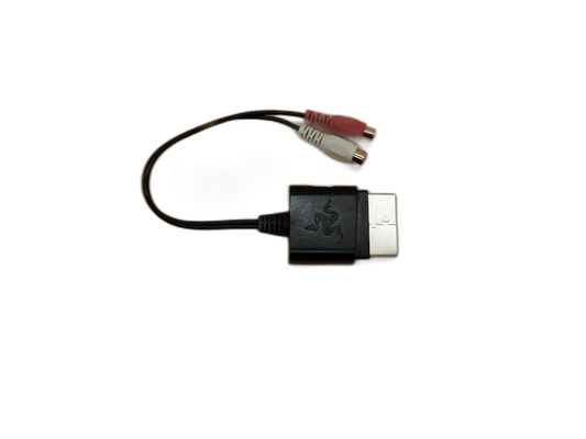 Genuine Razer Analog RCA Audio Adapter for Xbox 360 - Tested, and working.