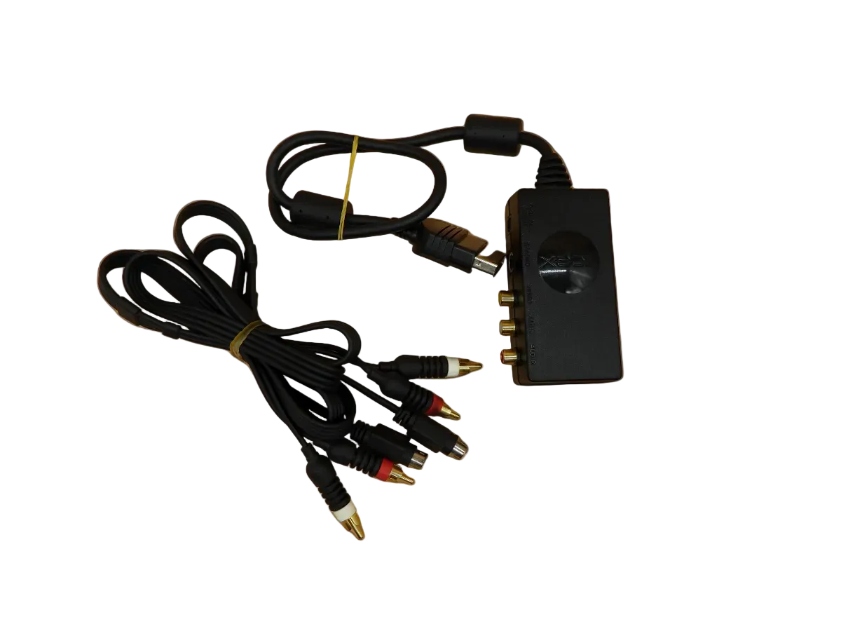 Microsoft Xbox Advanced Av Pack X08 25261 Game With Cables 
