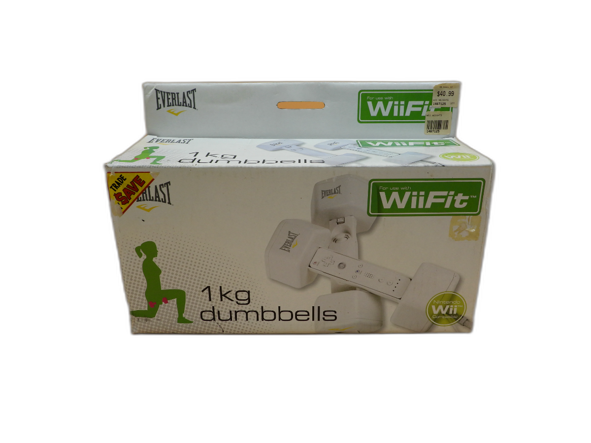 Nintendo Wii fit Everlast 1kg Dumbbells. Fitness. Exercise