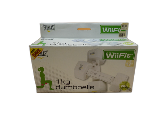 Nintendo Wii fit Everlast 1kg Dumbbells. Fitness. Exercise