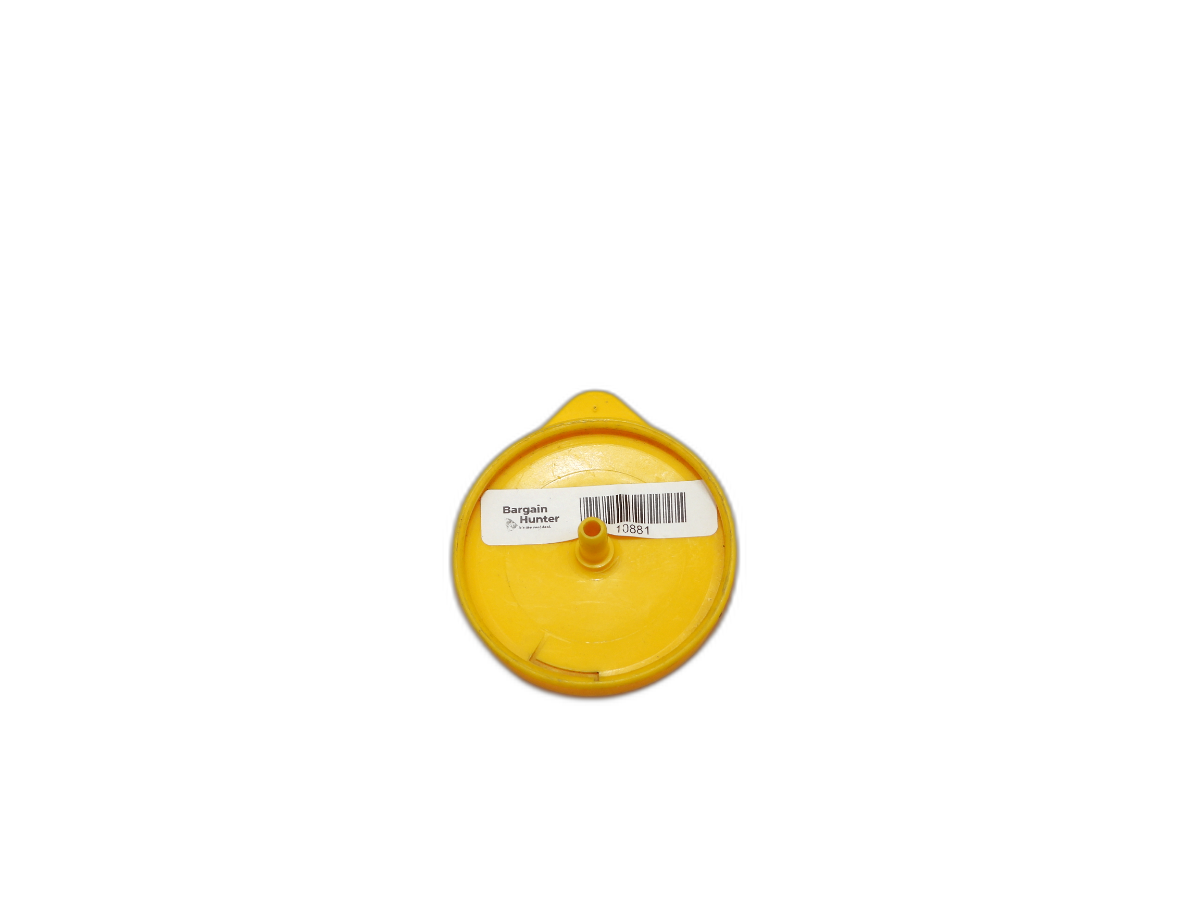 Yellow Plastic Windshield Washer Fluid Cap
