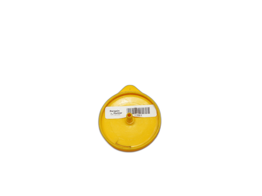 Yellow Plastic Windshield Washer Fluid Cap