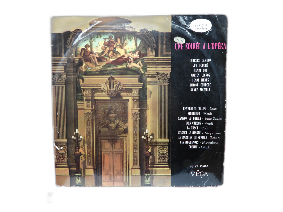 Une Soirée À L'opéra Vinyl Record Vega Label