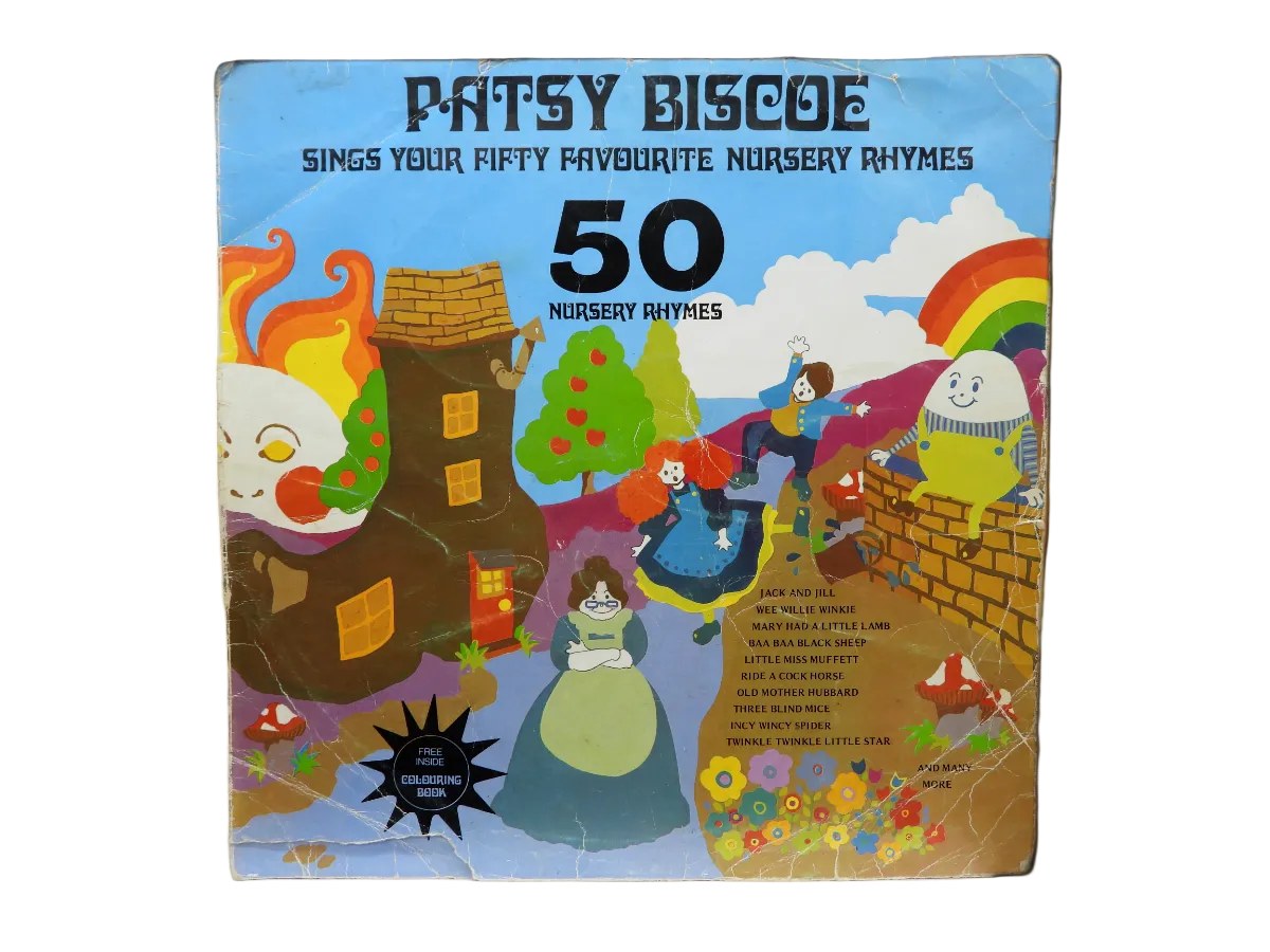 Patsy Biscoe 50 Favourite Nursery Rhymes Vinyl Record Music For Pleasure