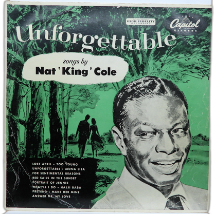 Nat King Cole Unforgettable Vinyl Record Capitol