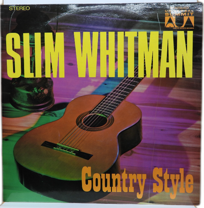 Slim Whitman Country Style Vinyl Record 12” 33 Rpm Sra250 023 Sunset 1974