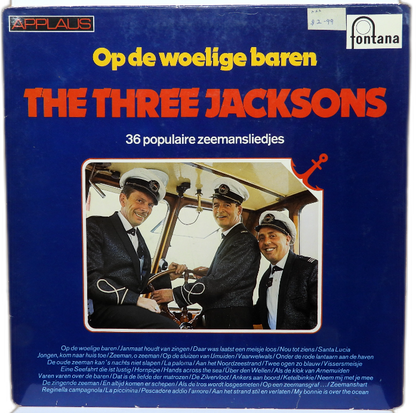 Op De Woelige Baren Vinyl Record By the Three Jacksons Fontana