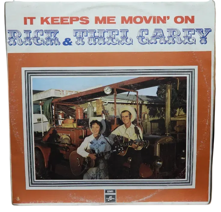 It Keeps Me Movin' on Vinyl Lp Rick & Thel Carey Emi Columbia
