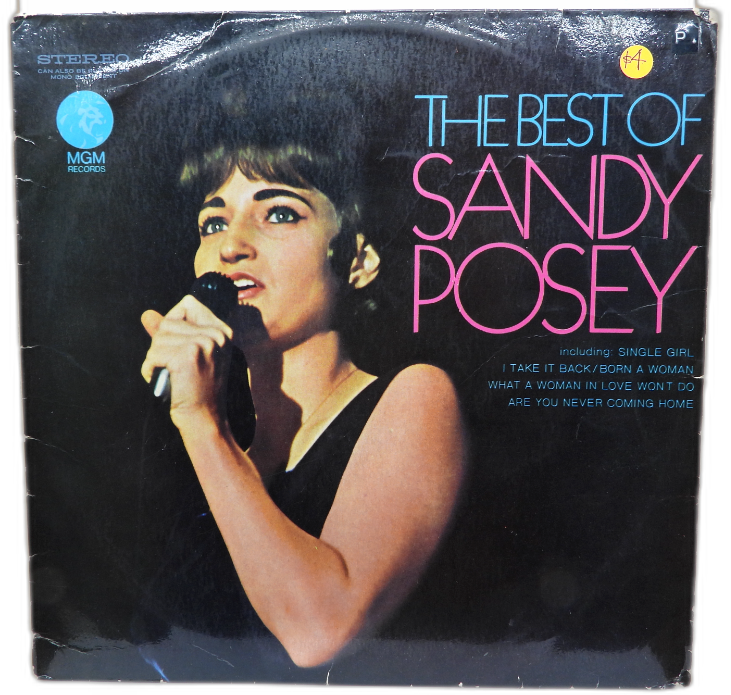 The Best of Sandy Posey Vinyl Record Se 4509 Mgm Records
