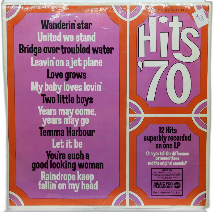 Various Artists 16 No 1's of the 70's Vinyl Lp Music For Pleasure