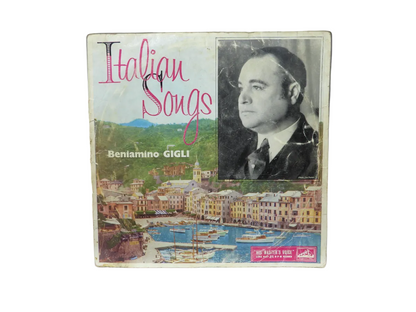 Italian Songs By Beniamino Gigli Vinyl Record His Master's Voice