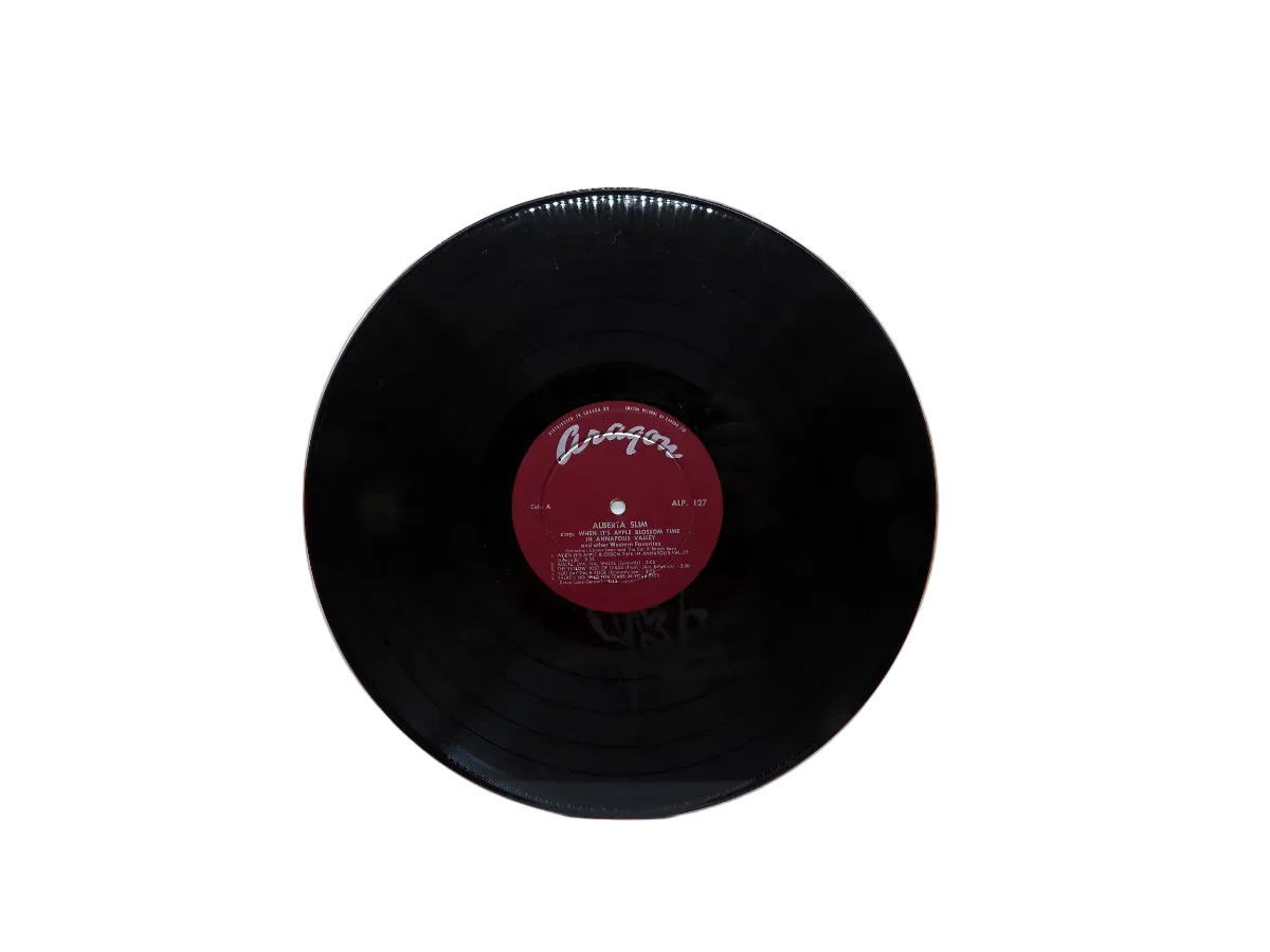 Alberta Slim Vinyl Record Apple Blossom Time Western Favorites Aragon