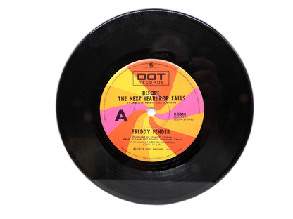 Freddy Fender Before the Next Teardrop Falls 45 Rpm Vinyl Single Dot Records