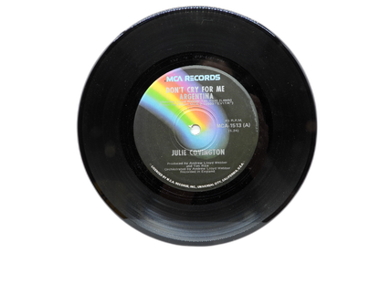 Julie Covington Don't Cry for Me Argentina 7" Vinyl Mca 1513 Mca Records