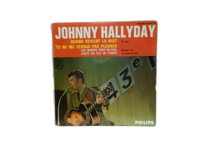 Johnny Hallyday Quand Revient La Nuit 45 Rpm Vinyl Record Philips