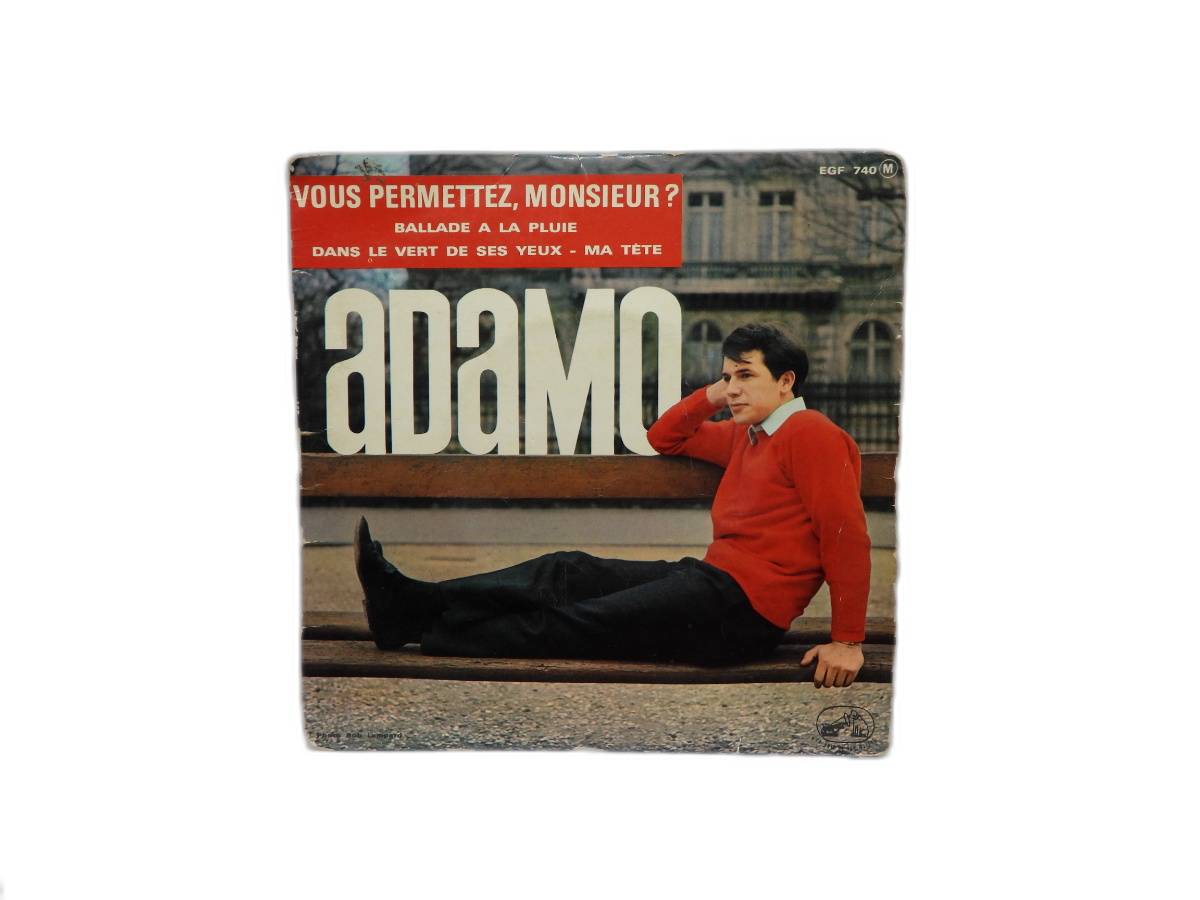 Adamo Vous Permettez Monsieur 7 Egf 740 Vinyl Record Pathé Marconi
