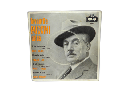 Decca Favourite Puccini Arias 45 Rpm Vinyl Record