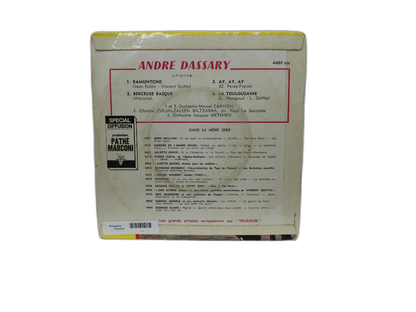 André Dassary Ramuntcho Berceuse Basque 45 Rpm Vinyl Trianon
