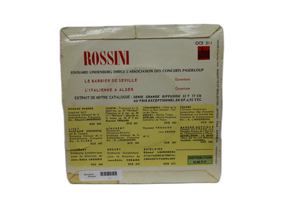 Rossini Le Barbier De Séville / L'italienne À Alger 33 Rpm Vinyl Record Odéon