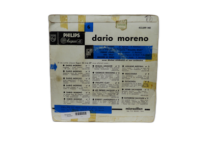 Dario Moreno Ep Record Vinyl 45 Rpm Philips 432.099 Ne