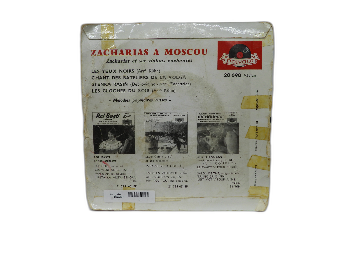 Zacharias a Moscou Polydor 45 Rpm Vinyl Record